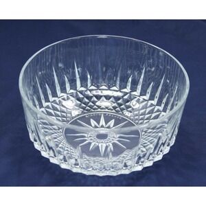 Arcoroc France Diamond Starburst 8" Bowl Clear Glass
